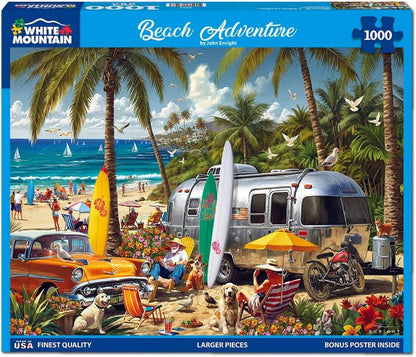 White Mountain - Beach Adventure - 1000 Piece Jigsaw Puzzle