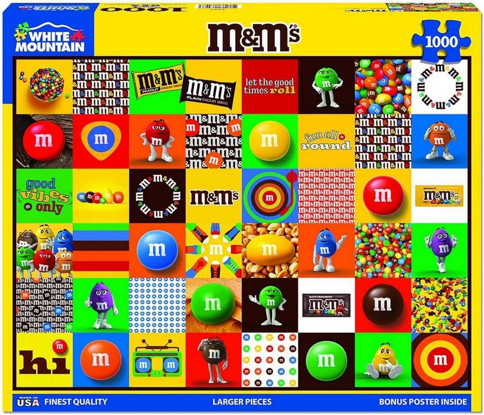 White Mountain - M&M'S Fun - 1000 Piece Jigsaw Puzzle