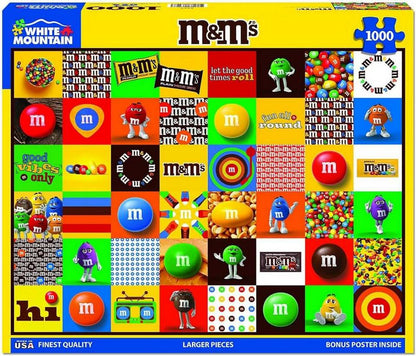 White Mountain - M&M'S Fun - 1000 Piece Jigsaw Puzzle
