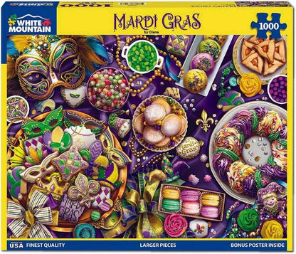 White Mountain - Mardi Gras - 1000 Piece Jigsaw Puzzle