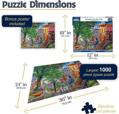 White Mountain - Summer In The City - 1000 Piece Jigsaw Puzzle
