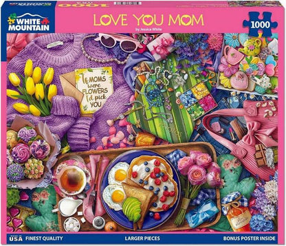 White Mountain - Love You Mom - 1000 Piece Jigsaw Puzzle