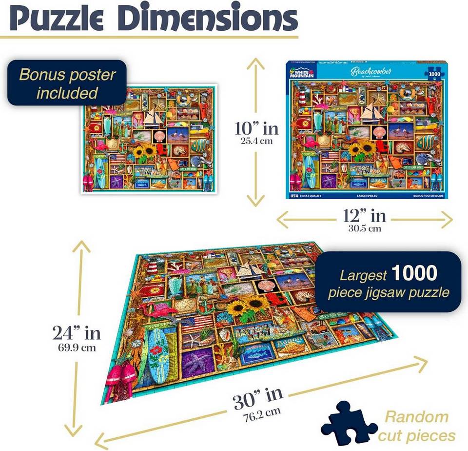 White Mountain - Beachcomber - 1000 Piece Jigsaw Puzzle