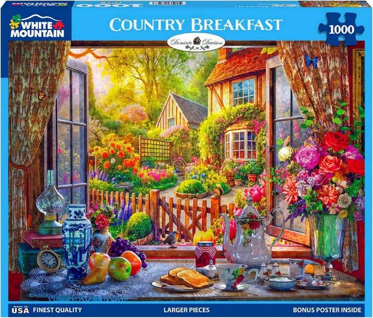 White Mountain - Country Breakfast - 1000 Piece Jigsaw Puzzle