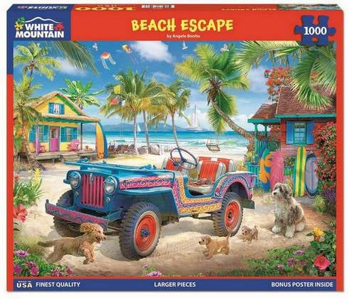 White Mountain - Beach Escape - 1000 Piece Jigsaw Puzzle
