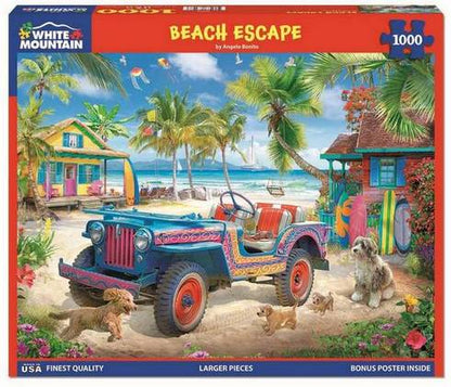 White Mountain - Beach Escape - 1000 Piece Jigsaw Puzzle
