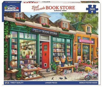 White Mountain - Best Friends Bookstore  - 500 Piece Jigsaw Puzzle