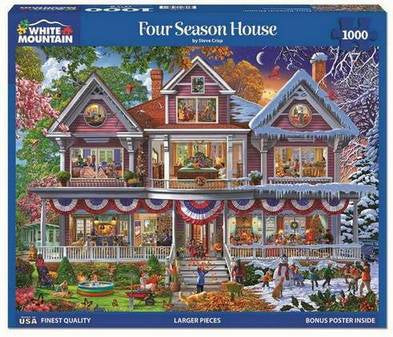 White Mountain - Four Seasons House  - 1000 Piece Jigsaw Puzzle