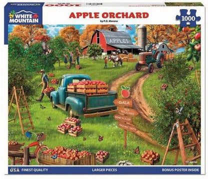 White Mountain - Apple Orchard - 1000 Piece Jigsaw Puzzle
