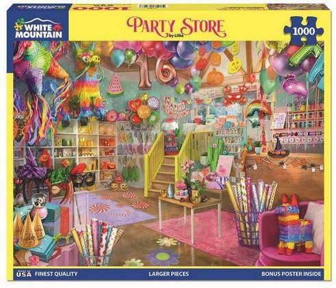 White Mountain - Party Store - 1000 Piece Jigsaw Puzzle