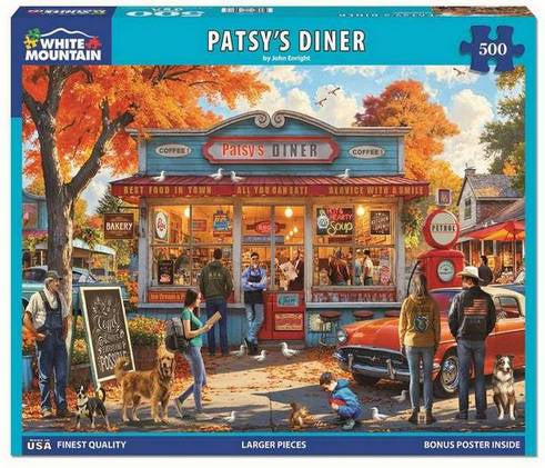 White Mountain - Patsy's Diner - 500 Piece Jigsaw Puzzle