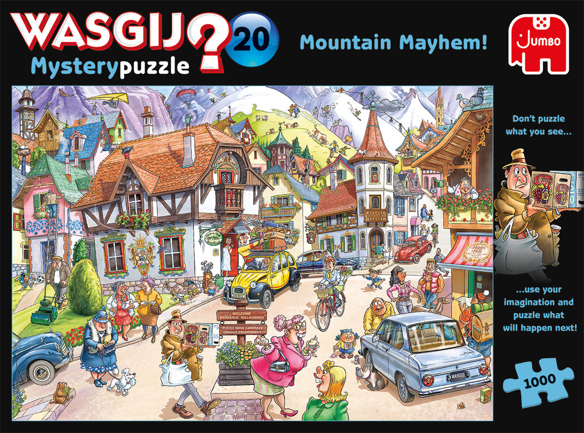Wasgij Mystery 20 Mountain Mayhem! - 1000 Piece Jigsaw Puzzle