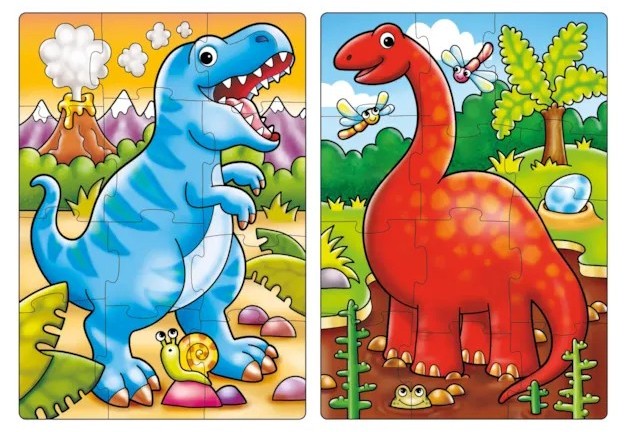 Orchard Toys - First Dino Friends - 2 in a Box Jigsaw Puzzle