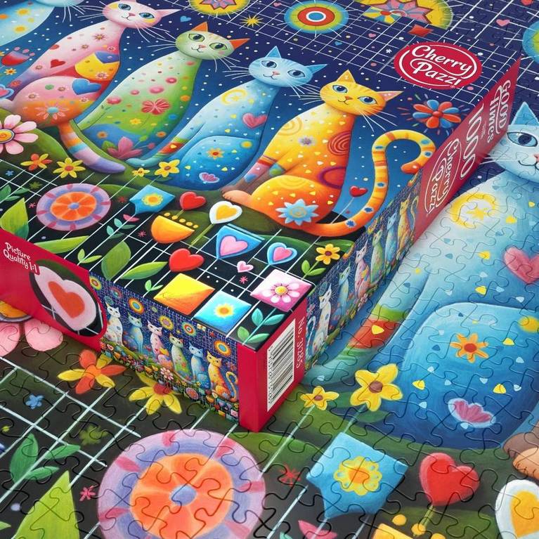 CherryPazzi - Cute Whiskers - 1000 Piece Jigsaw Puzzle