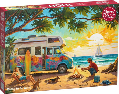 CherryPazzi - Waiting for the Waves - 1000 Piece Jigsaw Puzzle