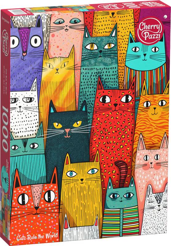 CherryPazzi - Cats Rule the World - 1000 Piece Jigsaw Puzzle