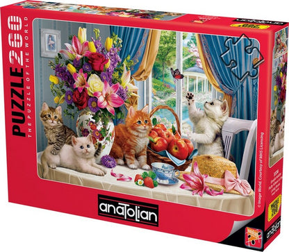 Anatolian - Fluffy Kittens in the Living Room - 260 Piece Jigsaw Puzzle