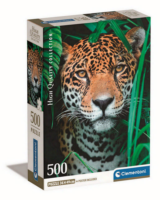 Clementoni - Jaguar In The Jungle - 500 Piece Jigsaw Puzzle