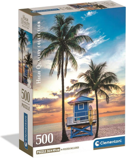 Clementoni - Miami Beach - 500 Piece Jigsaw Puzzle