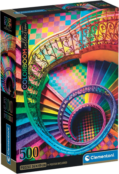 Clementoni - Colorboom Stairs - 500 Piece Jigsaw Puzzle