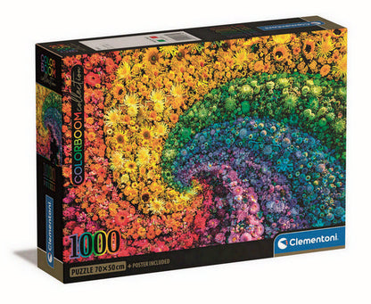 Clementoni - Whirl - Color Boom - 1000 Piece Jigsaw Puzzle