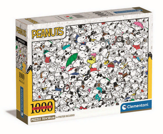 Clementoni - Impossible - Peanuts - 1000 Piece Jigsaw Puzzle