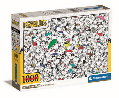 Clementoni - Impossible - Peanuts - 1000 Piece Jigsaw Puzzle