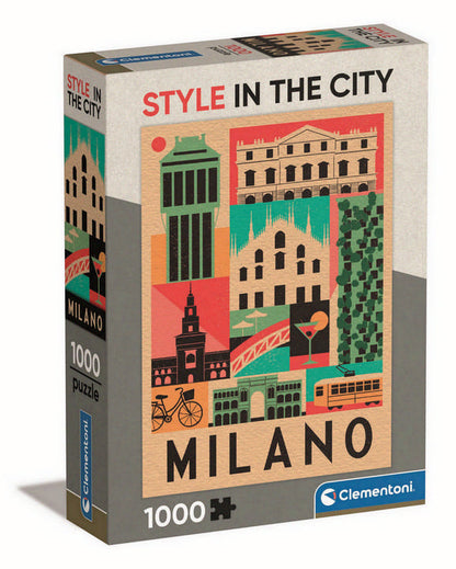 Clementoni - Style In The City Milano - 1000 Piece Jigsaw Puzzle