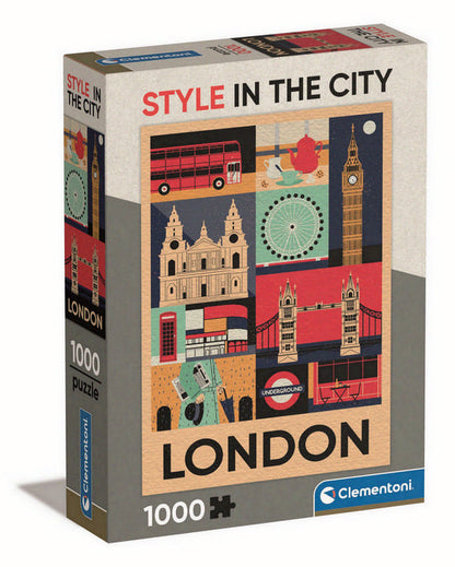 Clementoni - Style In The City London - 1000 Piece Jigsaw Puzzle