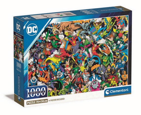 Clementoni - Impossible DC Comics - 1000 Piece Jigsaw Puzzle