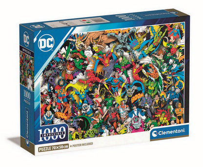 Clementoni - Impossible DC Comics - 1000 Piece Jigsaw Puzzle
