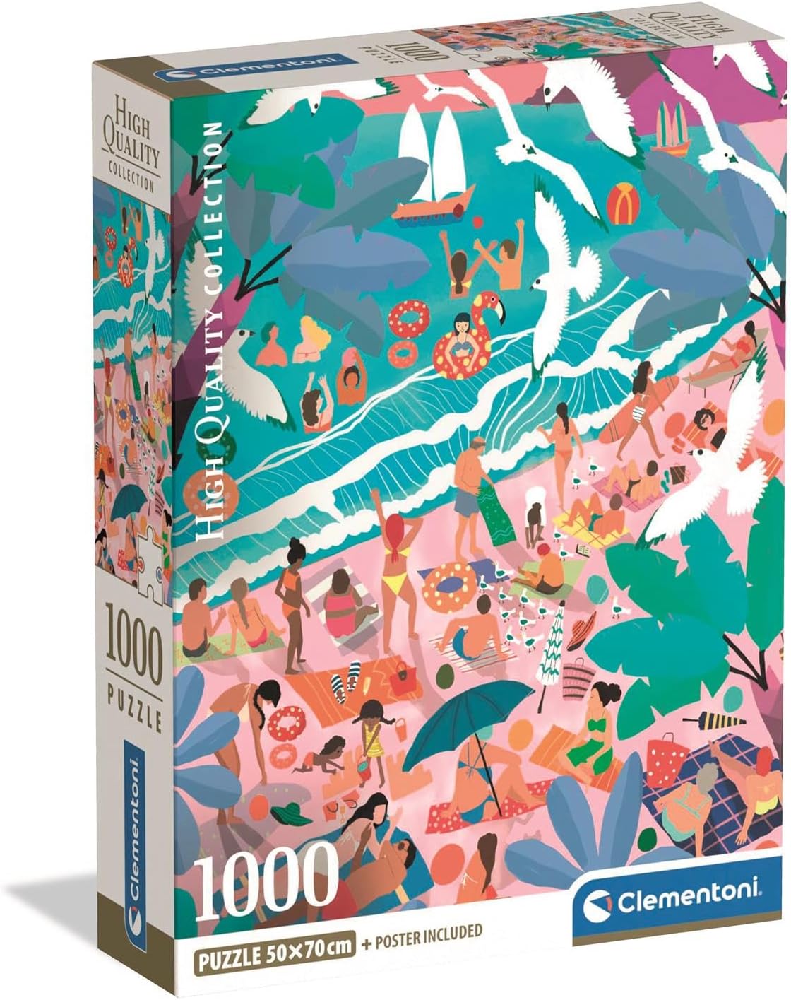 Clementoni - Sunday At The Beach - 1000 Piece Jigsaw Puzzle