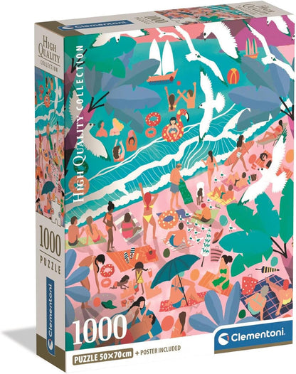 Clementoni - Sunday At The Beach - 1000 Piece Jigsaw Puzzle