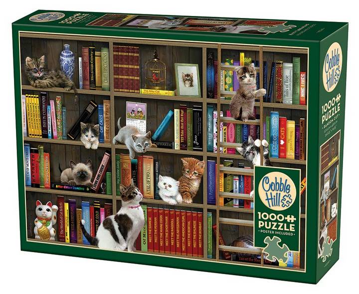 Cobble Hill - Kitty Librarians - 1000 Piece Jigsaw Puzzle