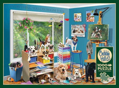 Cobble Hill - Studio Pups - 1000 Piece Jigsaw Puzzle