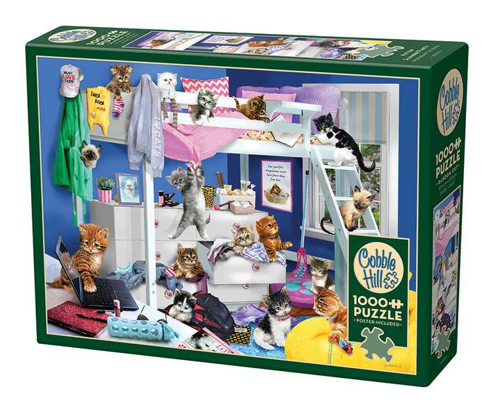 Cobble Hill - Kitten Slumber Party - 1000 Piece Jigsaw Puzzle