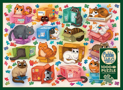 Cobble Hill - Cats v Puzzles - 1000 Piece Jigsaw Puzzle