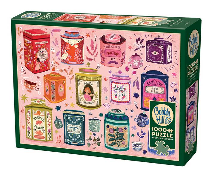 Cobble Hill - Tea Tin Treasures - 1000 Piece Jigsaw Puzzle