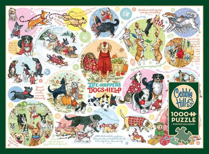 Cobble Hill - Dog Thoughts - 1000 Piece Jigsaw Puzzle
