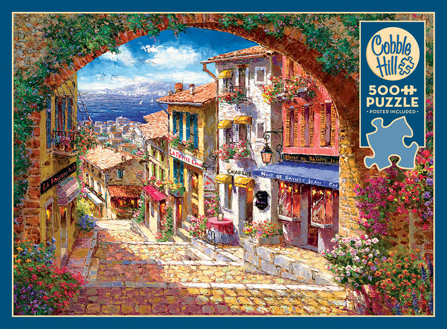 Cobble Hill - Archway to Cagne  - 500 Piece Jigsaw Puzzle