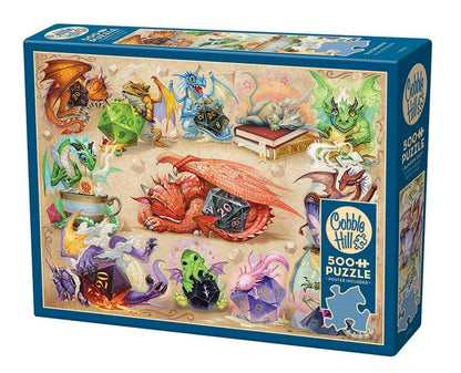 Cobble Hill - D20 Dragons - 500 Piece Jigsaw Puzzle