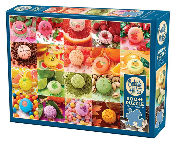 Cobble Hill - Nom Nom Macaroon - 500 Piece Jigsaw Puzzle