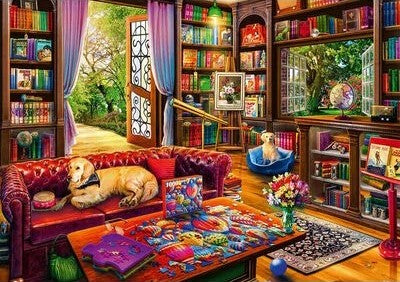 Wentworth - Library Garden - 250 Piece Wooden Jigsaw Puzzle