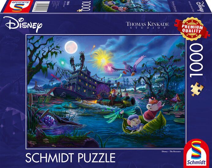 Schmidt - Thomas Kinkade - Disney The Rescuers - 1000 Piece Jigsaw Puzzle