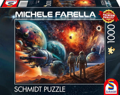 Schmidt - Michele Farella - Cosmic Colours Journey into Space - 1000 Piece Jigsaw Puzzle