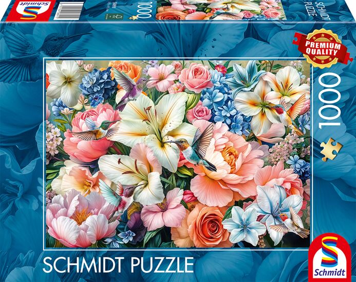 Schmidt - Flowers in Pastel - 1000 Piece Jigsaw Puzzle