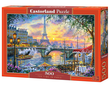 Castorland - Tea time in Paris - 500 Piece Jigsaw Puzzle