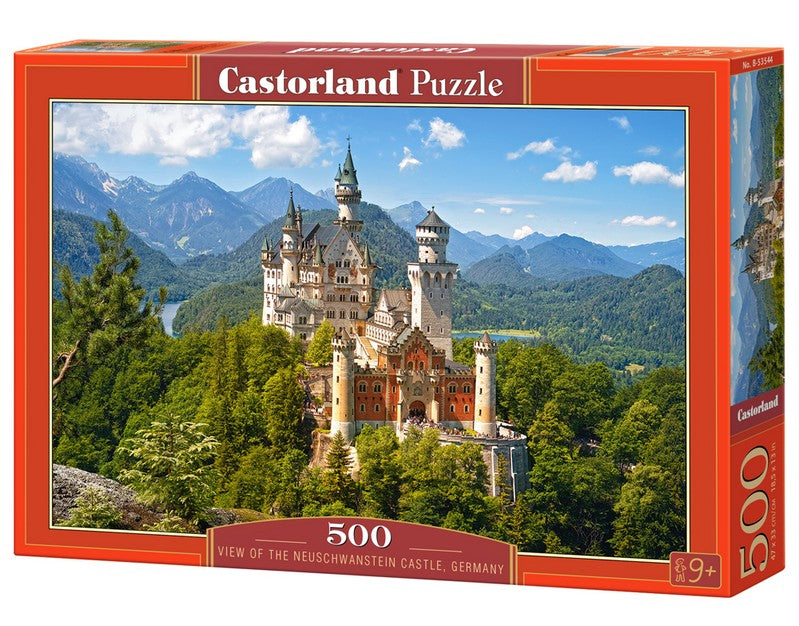 Castorland - View of the Neuschwanstein Castle - 500 Piece Jigsaw Puzzle