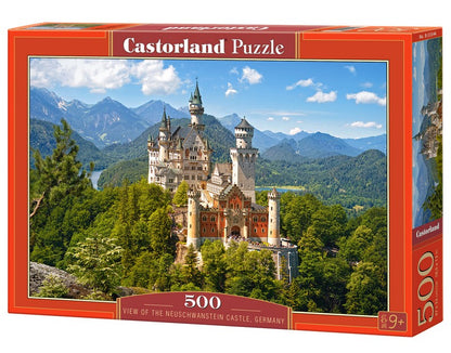 Castorland - View of the Neuschwanstein Castle - 500 Piece Jigsaw Puzzle