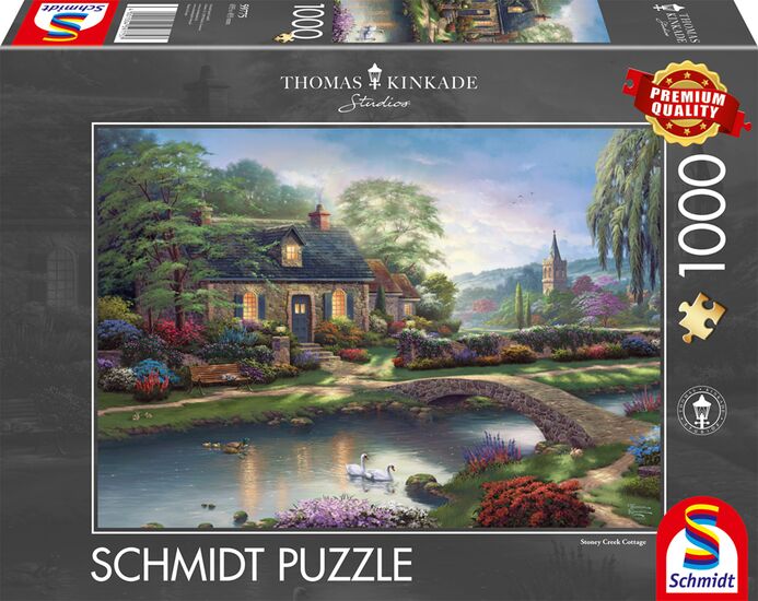 Schmidt - Thomas Kinkade - Stoney Creek Cottage - 1000 Piece Jigsaw Puzzle